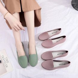 Casual Shoes Summer Flat Women's Outer Wear Shallow Slip-on Sandals Workplace Beanie Baotou Comfortable