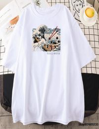 Japan Style Sushi Ukiyo E Harajuku Print TShirt Mens Anime Tshirts Oversize T Shirt Casual Breathable Tee Clothing Men039s TS3992073