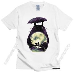 Men039s TShirts Novelty My Neighbour Totoro Tshirt For Men Pure Cotton Leisure TShirt ONeck Japanese Anime Miyazaki Hayao Fan2877435