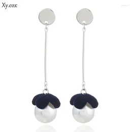 Dangle Earrings 1 Pairs Fashion South Korea Retro Jewelry Long Paragraph Tassel Hair Ball