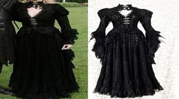 Casual Dresses Mediaeval Noble Cosplay Halloween Female Costume Adult Lace Vampire 2021 Masquerade Women Dress3562027