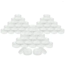 Storage Bottles 50pcs Plastic Cosmetic Sifter Jars Pot Box Nail Art Makeup Container Round Refillable Bottle