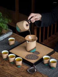 Teaware Sets Ceramic Vintage Tea Set Luxury Japanese Travel Handmade Teapot Gift Ceremony Juego De Te 60