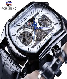 Forsining Retro Classic Design Fashion Blue Hand Transparent Openwork Mens Mechanical Skeleton Watch Top Brand Luxury Male Clock5335703