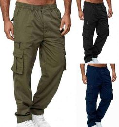 Outdoor Cargo Pants Men Elastic Waist Autumn Pants Breathable Autumn Pants Solid Color for Work cala masculina H12238785304