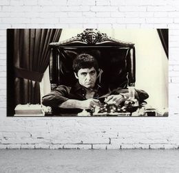 AL PACINO SCARFACE Famous Movie Poster Black and White Canvas Oil Painting Pop Art Wall Pictures Living Room Modern Wall Decor5964646