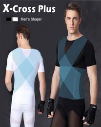 Slimming Gynecomastia t shirt Corset for men Body Shaper Chest Binder Compression Mesh Control Abdomen Belly Posture Shirt8905849