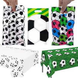 Gift Wrap Soccer Treat Bags Party Favors Bag Candy Tablecloth Ball Theme Birthday Supplies