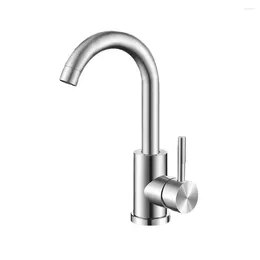 Bathroom Sink Faucets Stainless Steel Faucet Kitchen Washbasin Dishwasher Cold Water Single Handle Rotating Splash-proof Tap