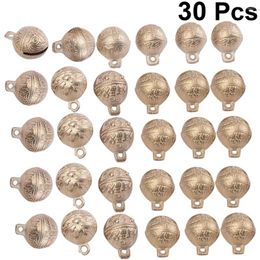 Party Supplies 30 Pcs Retro Decor Jingle Bells DIY Small Crafts Jewellery Wind Chime Copper Accessories
