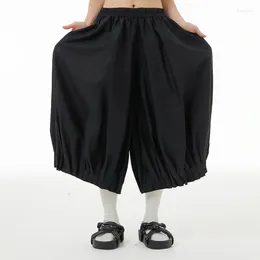 Women's Pants Korean Style Pleated Cropped 2024 Summer Loose And Thin Culottes Wide Leg 1332