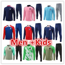 23 24 25 adult kids Atletico Madrids tracksuit chandal futbol soccer training suit kit 2023 2024 2025 Madrids tracksuits set men camiseta de football jacket