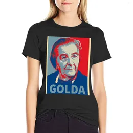 Women's Polos Golda Meir Hope Poster T-shirt Cute Clothes Graphics Workout Shirts For Women