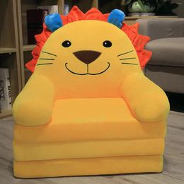 Pillow Reversible Armchair Seat Plush Foldable Kids Sofa Backrest 2 In 1 Children Cute Cartoon Z