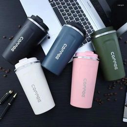 Water Bottles 380ml Stainless Steel Coffee Milk Tea Cup Leak Proof And Insulated Travel Gift Bottle