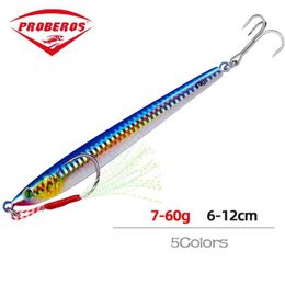 Baits Lures PRO BEROS Metal Jig Bait Weight 7g-60g Dragging Hard Bait Bass Fishing Bait Dragging Bait Boat Diving Bait Sea Fishing Bait PescaQ240517