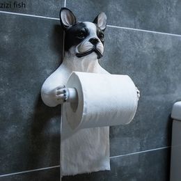 Animal wall decoration tissue box home decoration bathroom wall mounted toilet paper rack kitchen paper towel rack 240518