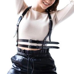 Belts Fashion Pu Leather Harness Strap Women Lingerie Body Chain Jewelry Bondage Cage Sculpting Goth