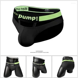 Underpants Gays Large V-belt Briefs Pants For Men Suspender U Convex Pouch Underwear Laser Gradient Sissy Sexy Bottom Lingerie Homme Tangas