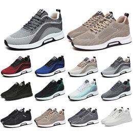 Style23 GAI Men Running Shoes Designer Sneaker Fashion Black Khaki Grey White Red Blue Sand Man Breathable Outdoor Trainers Sports Sneakers 40-45