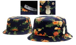 Newest arrival bucket hats Men039s and Women039s sport Sons metal pineapple fishman cartoon summer style bob fishin9153194