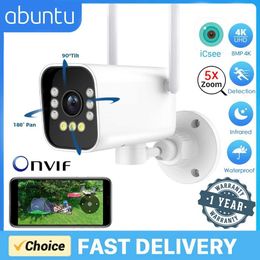 Wireless Camera Kits 8MP 4K PTZ Wifi IP Camera Outdoor H.265 Surveillance Camera Automatic Tracking Audio 2MP Bullet Camera Home Safety Protection ICSEE J240518