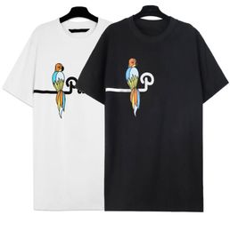 Men T Shirt parrot printed designer Tshirt Mens and women Tees fashion Top Quality Short Sleeve Top Round TShirts 22ss European s1234146