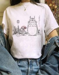 Totoro Studio Ghibli Harajuku Kawaii T Shirt Women Ullzang Miyazaki Hayao Tshirt Funny Cartoon T shirt Cute Anime Top Tee Female 23121089