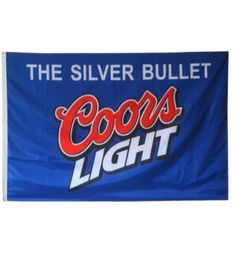 Coors Light Beer Label 3x5ft Flags 100D Polyester Banners Indoor Outdoor Vivid Color High Quality With Two Brass Grommets4410619