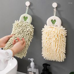 Towel Hanging Hand Towels Kitchen Bathroom Microfiber Cleaning Quick Dry Absorbent Cloth Two Colours High Quality Home Use