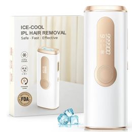 IPL Hårborttagare Laserepilator -enheter Ice Cooling 999900 Flashes 3 i 1 Permanent smärtfri hela kroppsbehandling för kvinnor Män 240509