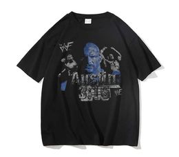 Men039s TShirts Austin Vintage Graphic Printed Tshirt Man Women 100 Cotton Tee Shirt Men Hip Hop Harajuku Tshirt Mens Fighting1695548