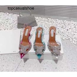Aquazzura Aura Top quality designers heels 2022 womens sandals s Heels crysta buckle party wedding dress shoes heel sexy back7396967