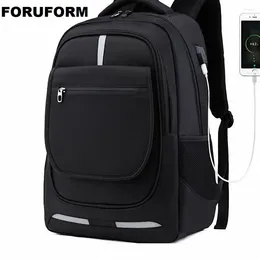 Backpack Enlarge USB External Charge 17 Inch Laptop Shoulders Men Anti-theft Waterproof Travel