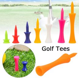 20pcs Colourful Plastic Golf Tee Step Down Graduated Castle Height Control for Accessories 240515