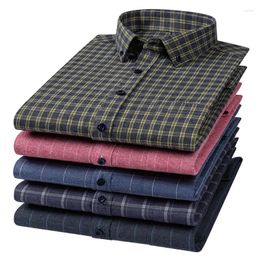 Men's Casual Shirts Cotton Shirt Long Sleeve Flannel Classic Versatile Soft Breathable Fashion Business Clothing S-7XL
