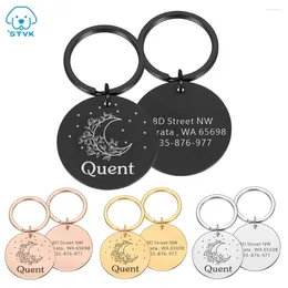 Dog Tag Free Engraved Pet ID Personalized Anti-lost Name Phone Cat Puppy Dogs Pendant Keyring Accessories