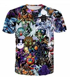 Newest Fashion MensWomans YuGiOh Monster Summer Style Tees 3D Print Casual TShirt Tops Plus Size BB01709271401