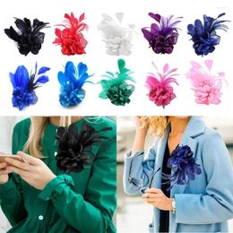 Brooches Hair Accesories Men Women Dresses Gift Jewellery Accessory Feather Brooch Flower Broohes Pin Scarf Clip Lapel Pins