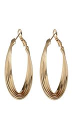 Hoop Huggie Golden Big Round Earrings For Women Classic Ear Rings Shell Pattern Hoops Womens Gift Fine Jewellery Whole 20216450217