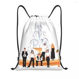 Shopping Bags Friends TV Show Drawstring Women Men Portable Sports Gym Sackpack Backpacks