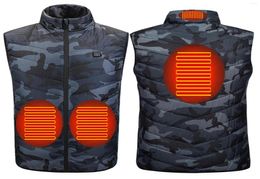 Men039s Vests Heating Vest Winter Warm Jacket Heated USB Charging Intelligent Clothes Hunting6723335