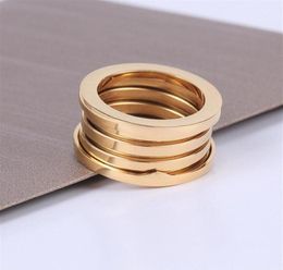 Gold Silver RoseGold Colour Spring Rings for Women Men Girls Ladies Midi Rings Logo Classic Designer Wedding Bands Brand Jewelry2661169406