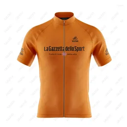 Racing Jackets 2024 Leisure Cycling Jersey Men Tops Short Sleeve Breathable Cyclist Clothes Shirt Maillot Summer Bicycle Wear