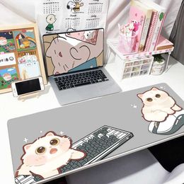 Mouse Pads Wrist Rests keycs cats Mouse Pad Ink Cat Gamer Mousepads Big Gaming Mousepad XXL Mouse Mat Large Keyboard Mat Desk Pad For Computer Ltop J240518