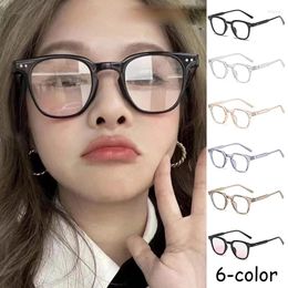 Sunglasses 2024 Fashion Y2K Style Glasses Frame Retro Square For Women Lady Decorative Eyeglasses Korean Powder Blusher Eyewear