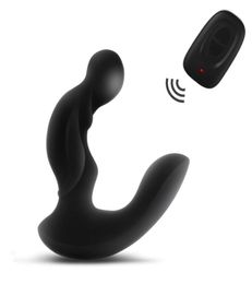 Prostate Massager Vibrating Remote Control Prostate Massage Device Anal Butt Plug Vibrator Male Masturbation2571742