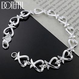 Charm Bracelets Silver Colour For Women Wedding Lady Cute Noble Pretty Jewellery Fashion Nice Chain Gifts