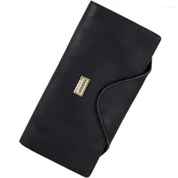 Wallets Style Leather Women Long Purse Zip Organizer Wallet For Men Cellphone Women's Clutch Credit Car 2024