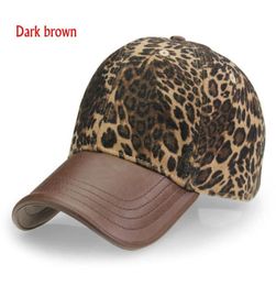 AUBREYRENE High Quality 2017 New Leopard Design Baseball Cap Women Fashion Winter Hats for Women Golf Polo Hat9415187